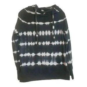 Green Tea Women's Tie Dye Hooded Sweatshirt Hoodie
